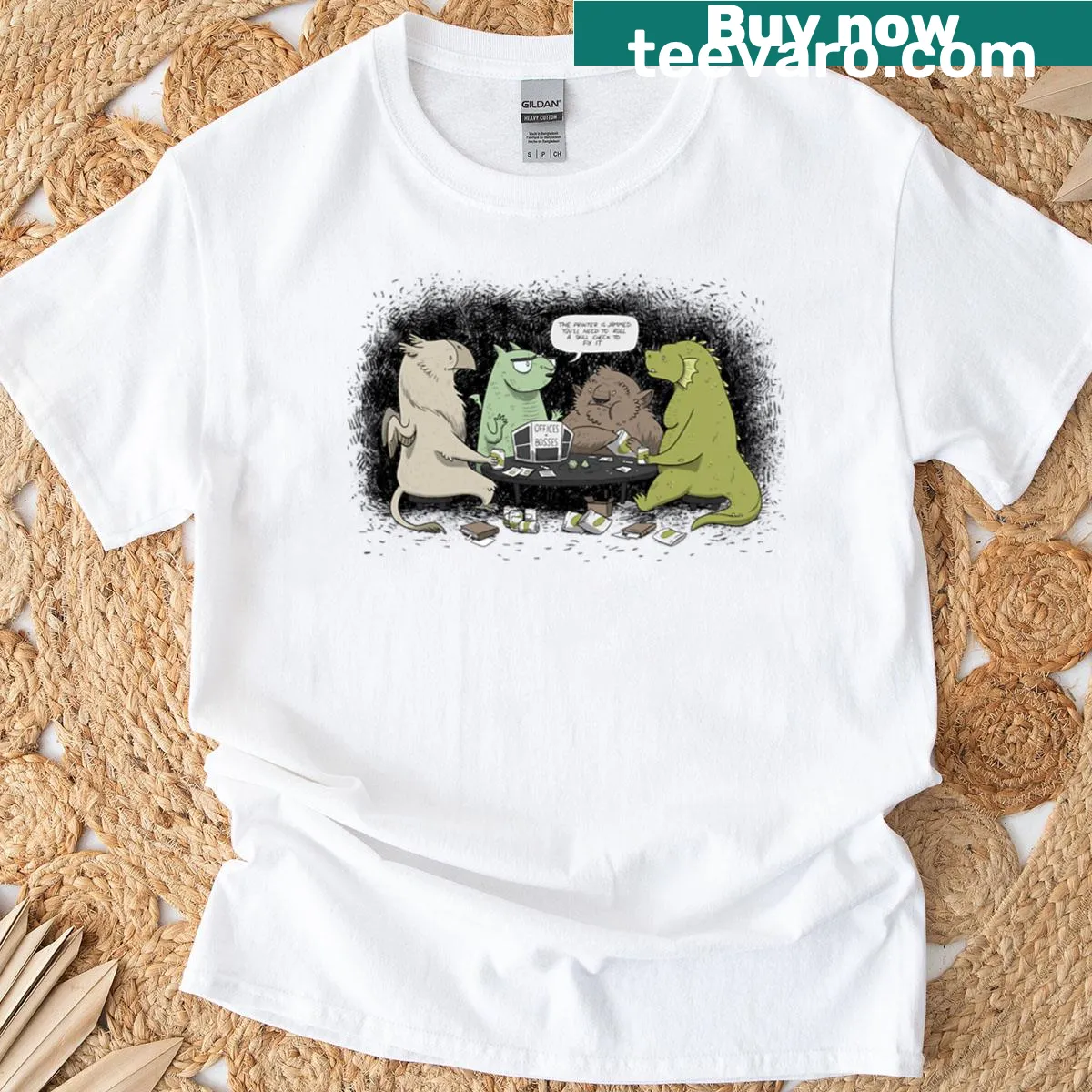 Charming T-shirt featuring the phrase Monsters Love RPGs with an illustration — on a men's t-shirt