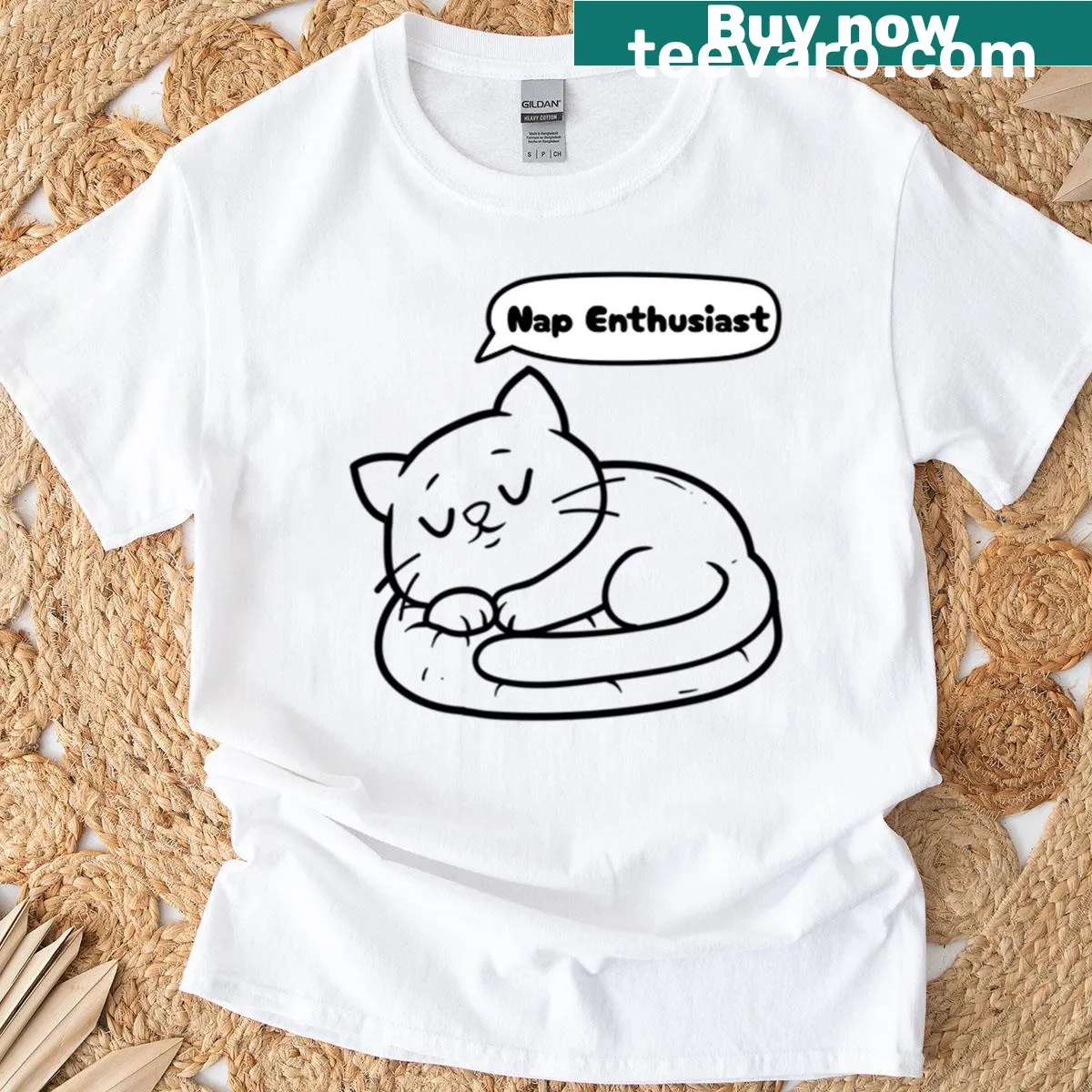 T-shirt celebrating napping with fun graphics. — on a men's t-shirt