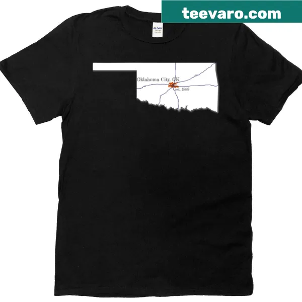 Oklahoma City typography t-shirt in white