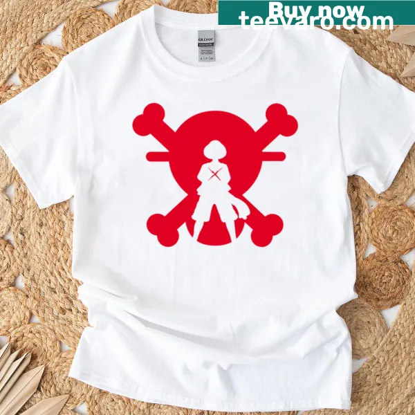 Illustrative One Piece sign t-shirt for manga fans