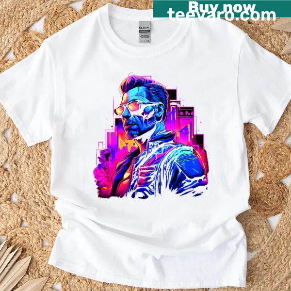 Scenic illustration of an open road on a travel-themed T-shirt