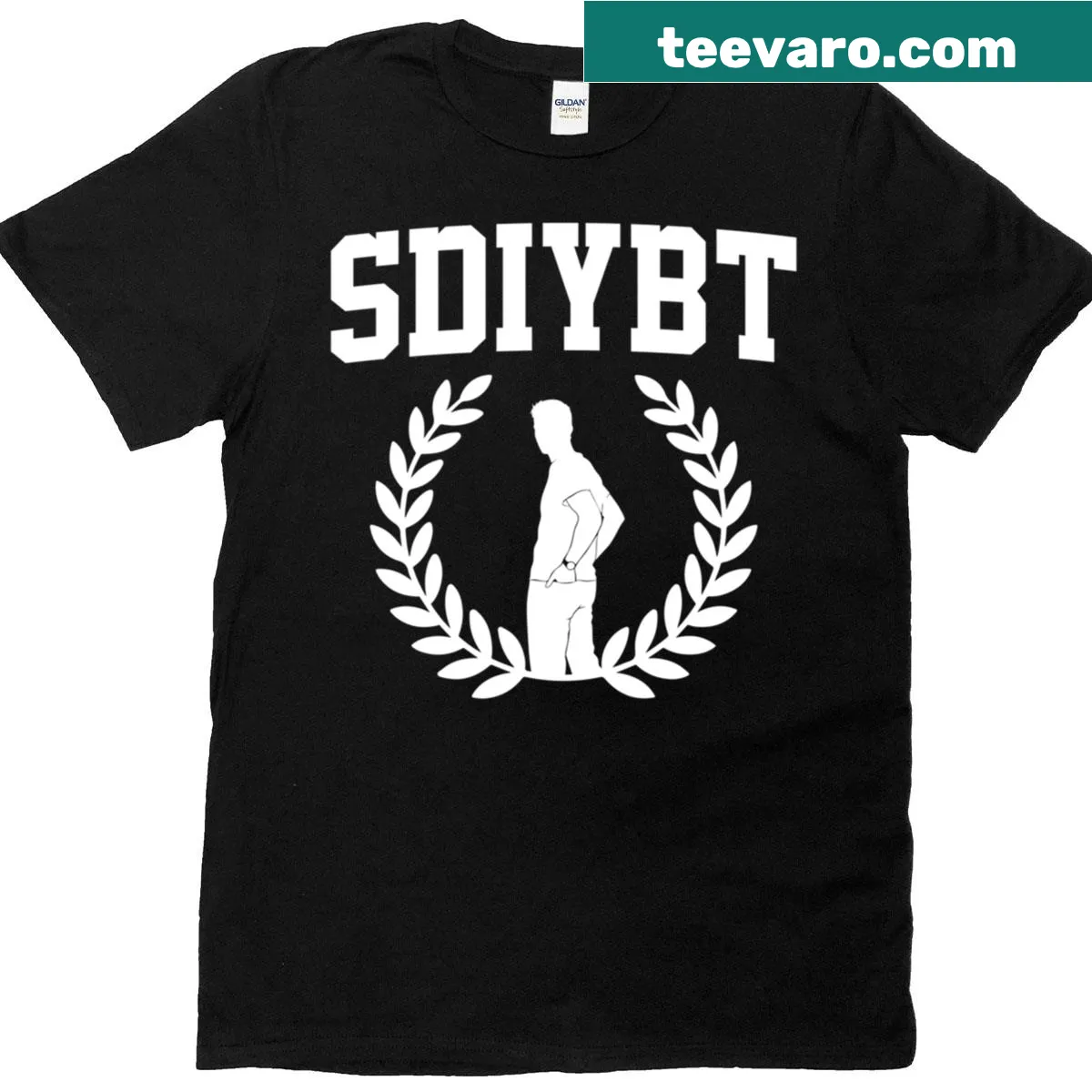 Meme-themed t-shirt with humorous design — on a men's t-shirt