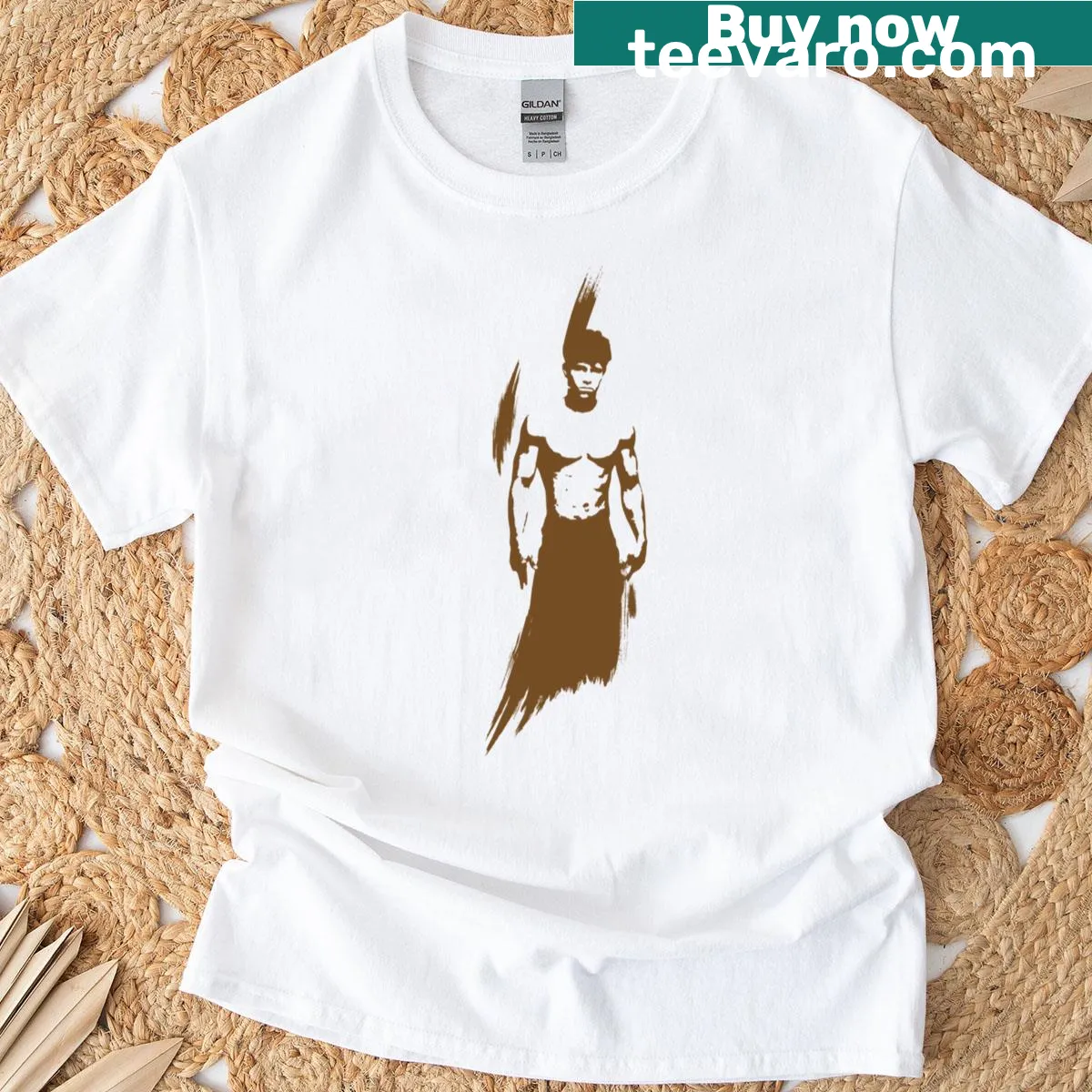 Funny graphic t-shirt with skid mark humor — on a men's t-shirt