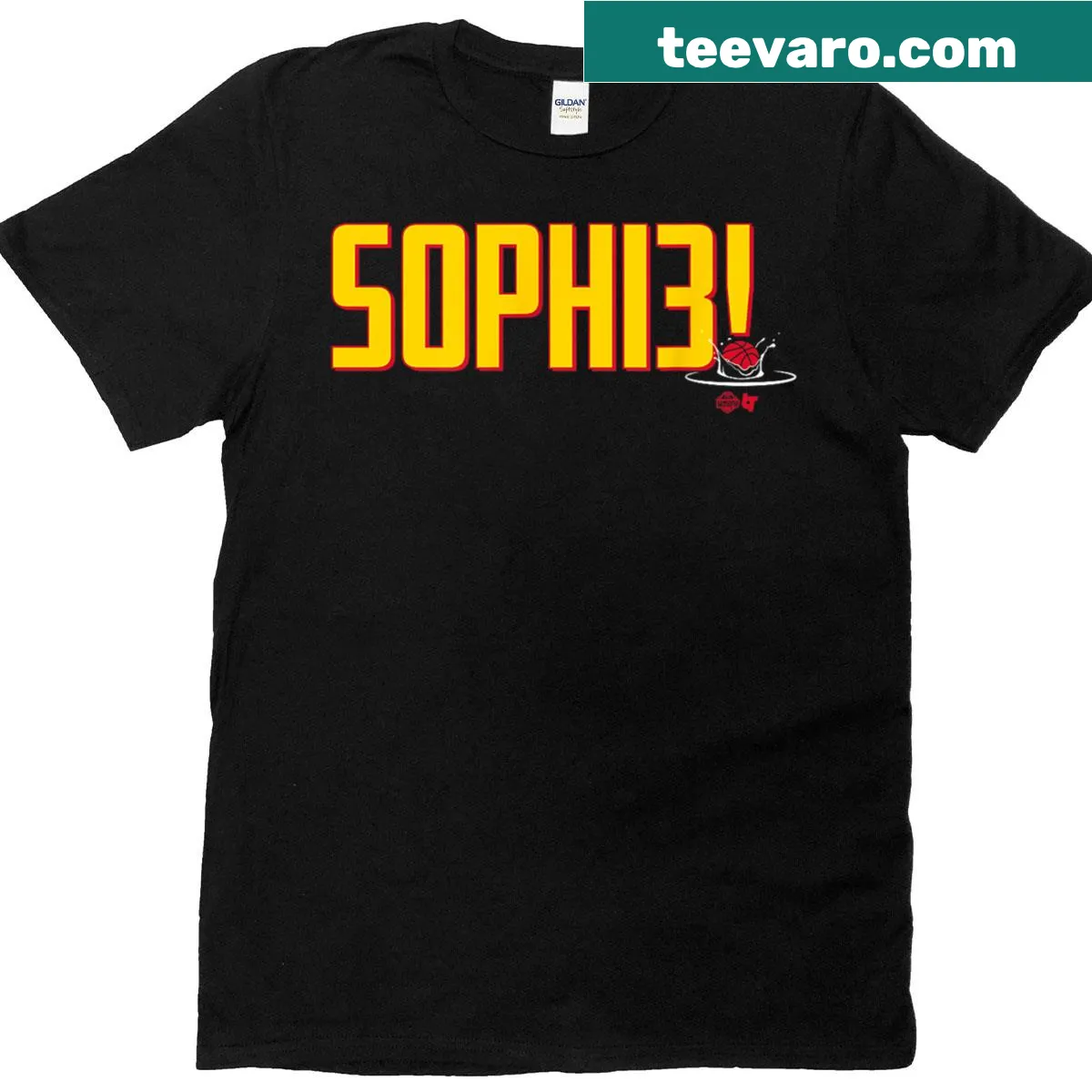Illustrative T-shirt supporting Sophie Cunningham and Indiana Women's Basketball — on a men's t-shirt