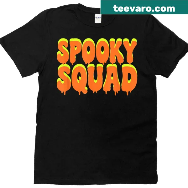 Matching family Halloween T-shirts with spooky designs
