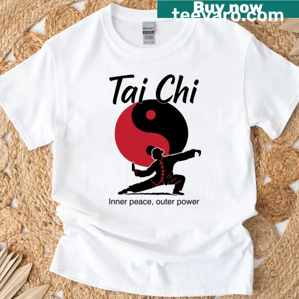 Minimalist Tai Chi design on a comfortable T-shirt