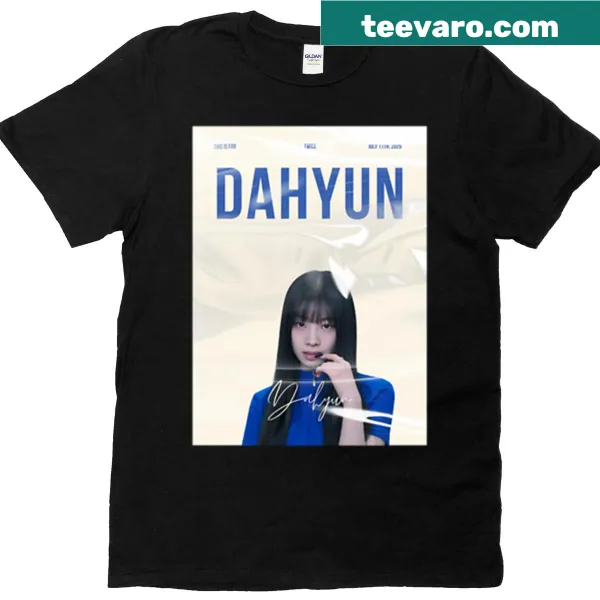 T-shirt honoring Dahyun from Twice with heartfelt typography