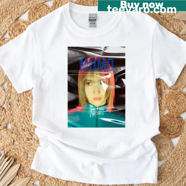 Typography T-shirt with the message for Identity Line Momo Twice