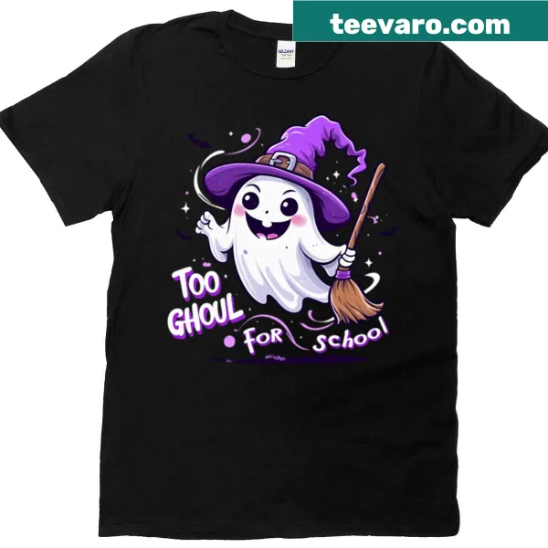Cute ghost Halloween T-shirt with funny text