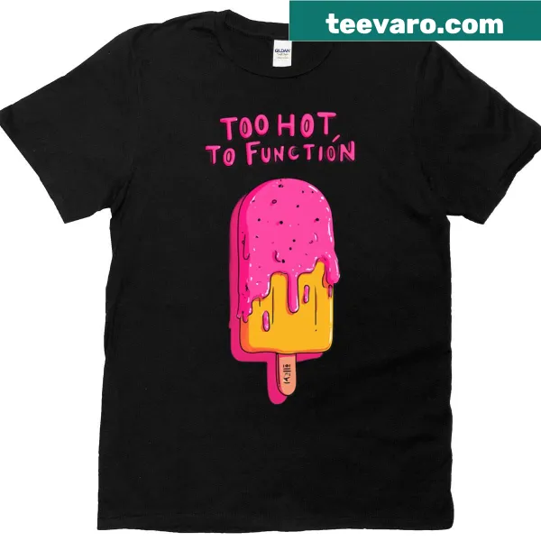 Playful T-shirt featuring a melting popsicle graphic