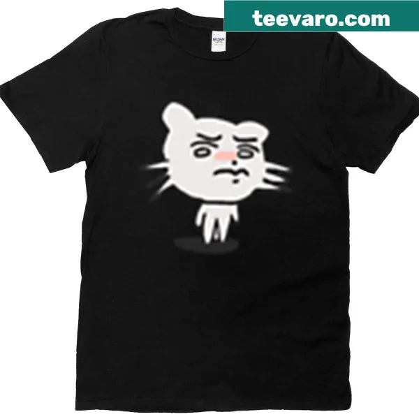 Humorous T-shirt featuring a graphic of an upset guy