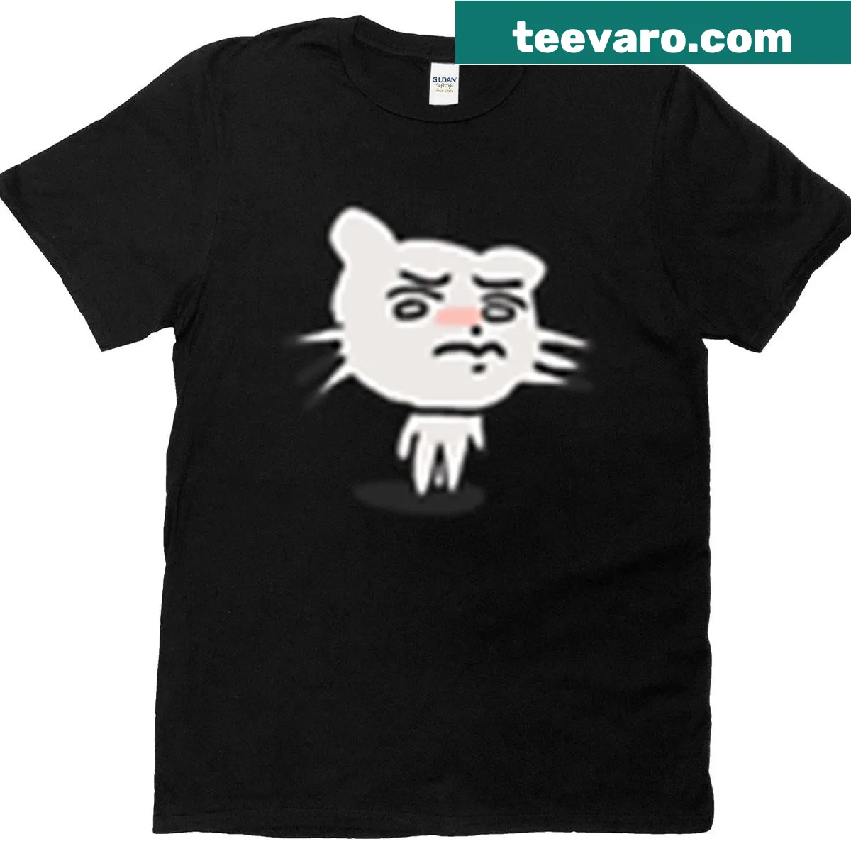 Humorous T-shirt featuring a graphic of an upset guy — on a men's t-shirt