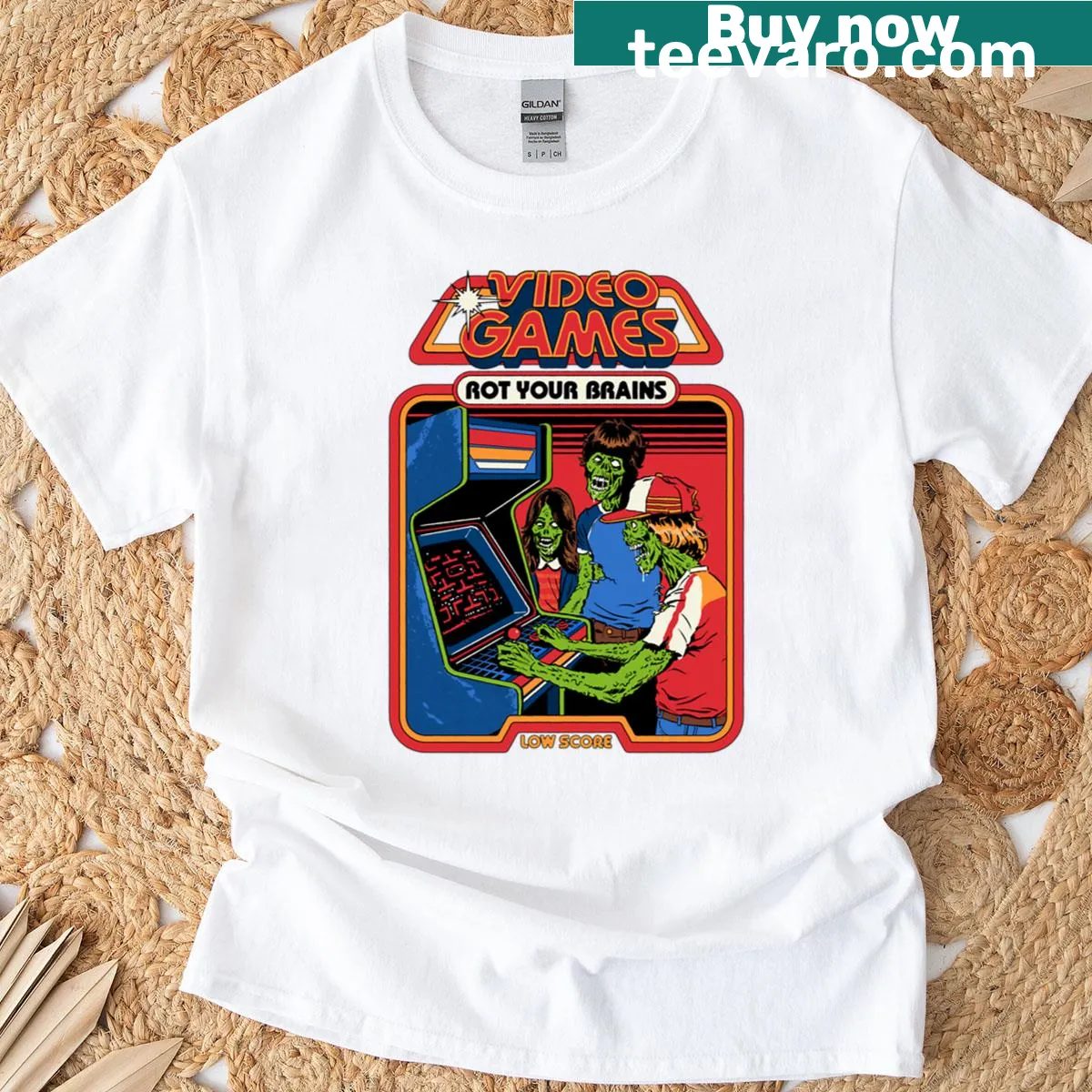 Funny gaming-themed t-shirt with a humorous message — on a men's t-shirt