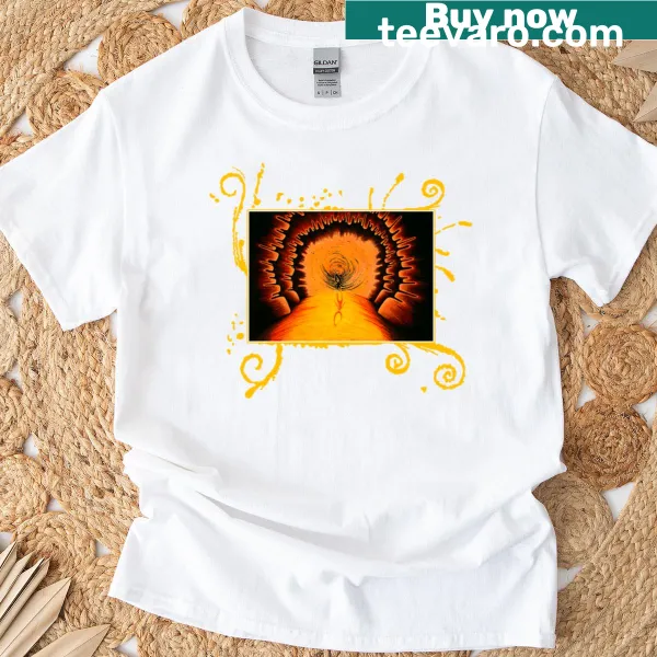 Hand-drawn dotwork Virgo T-shirt with the phrase 'Overthinking Again'
