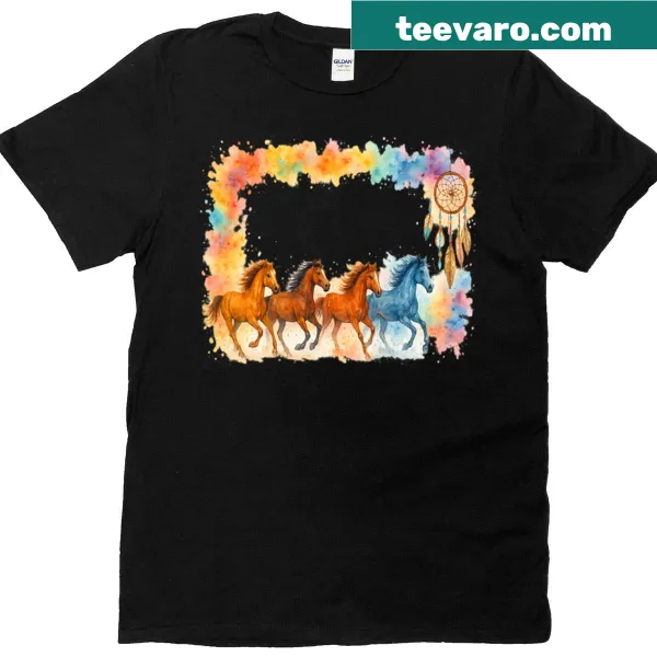 Inspirational Wild Free graphic on a casual t-shirt