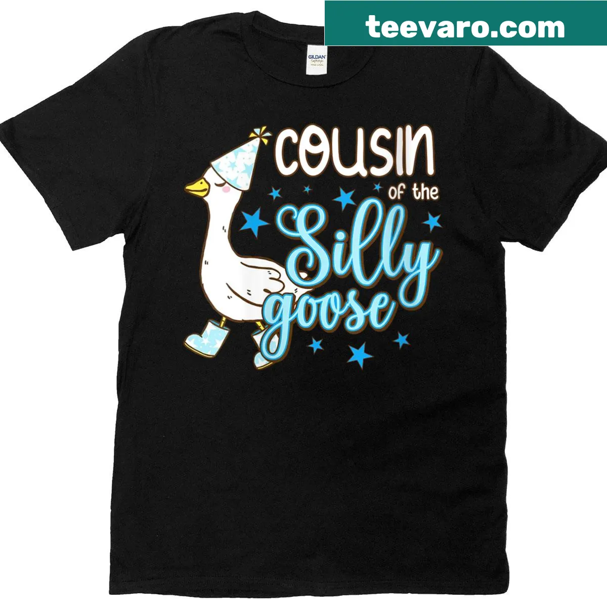 Cute vintage-style t-shirt for the cousin of the birthday girl — on a men's t-shirt