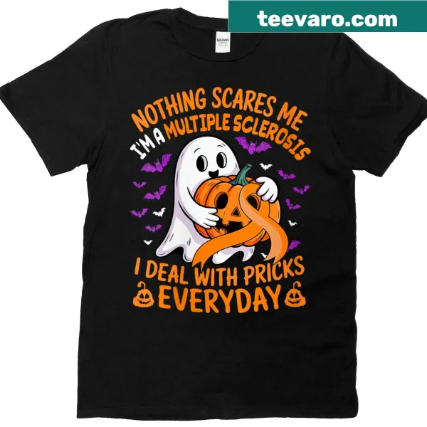 Playful t-shirt with humorous text about multiple sclerosis