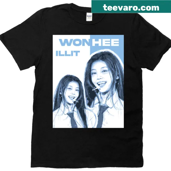 T-shirt featuring the phrase 'Wonhee Illit' in simple typography.