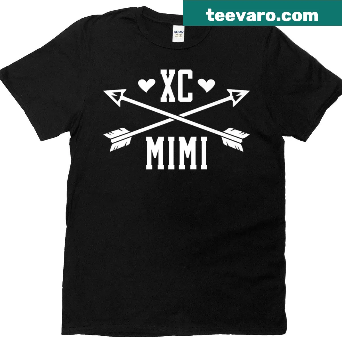 Playful typography design for cross country runners — on a men's t-shirt