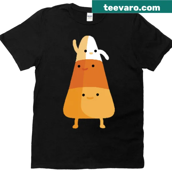 Adventure themed T-shirt with playful candy corn graphic