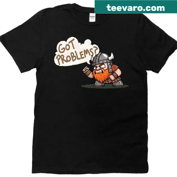 Funny Angry Viking Dwarf t-shirt with bold graphic design