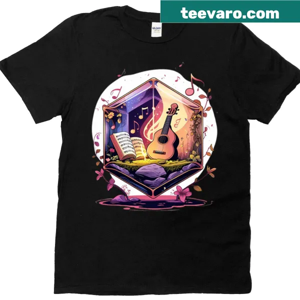 Oversized t-shirt with bard and dice illustration