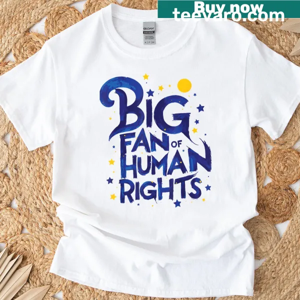Bold typography human rights protest T-shirt