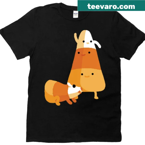Whimsical Adventure Time candy corns t-shirt