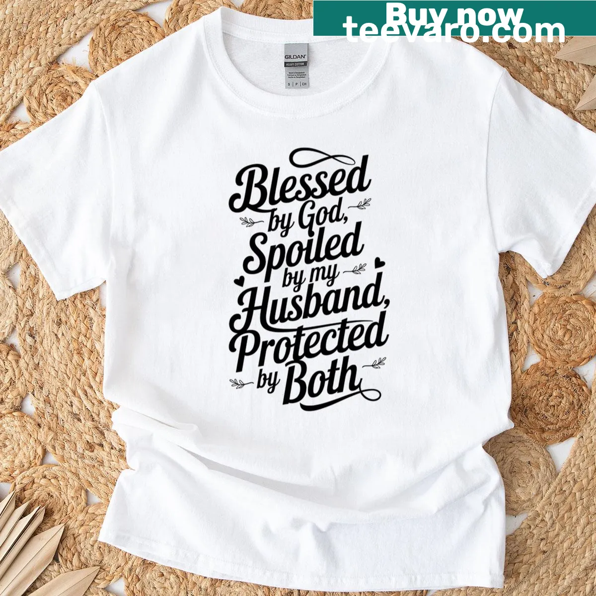 Typography T-shirt featuring a heartfelt family quote — on a men's t-shirt