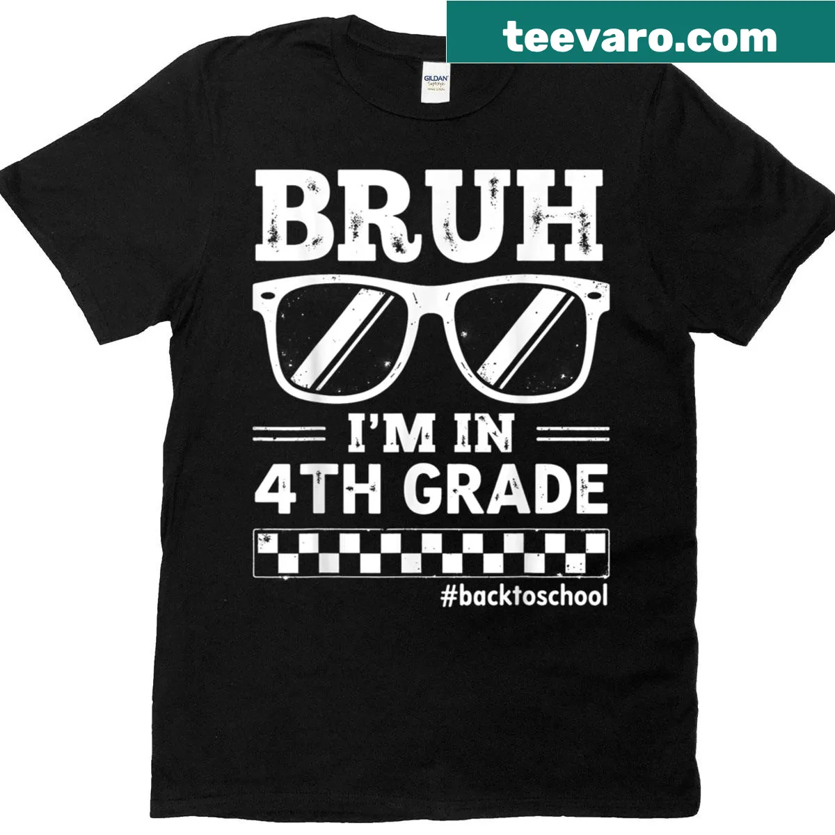 Fourth Grade student T-shirt with humorous typography — on a men's t-shirt
