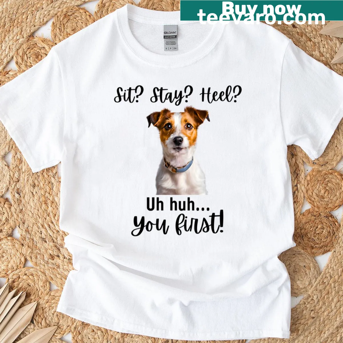 Humorous quote T-shirt for Jack Russell Terrier lovers. — on a men's t-shirt