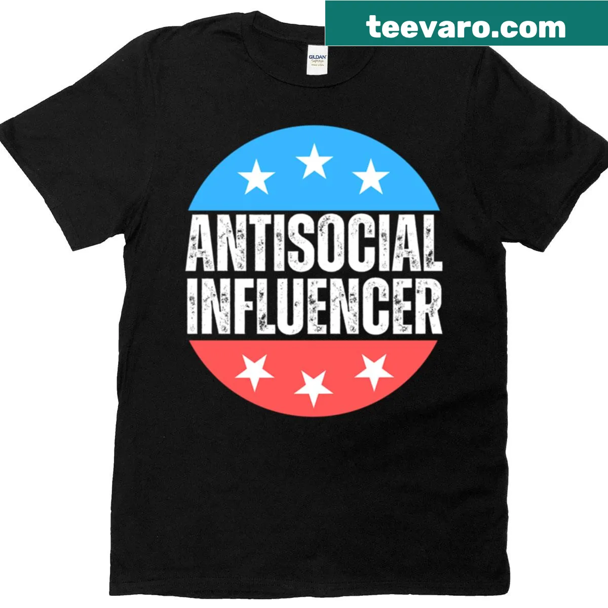 Sarcastic graphic tee about social media detox for introverts — on a men's t-shirt