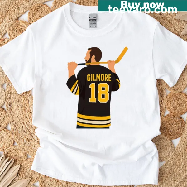 T-shirt featuring playful typography inspired by Happy Gilmore movie