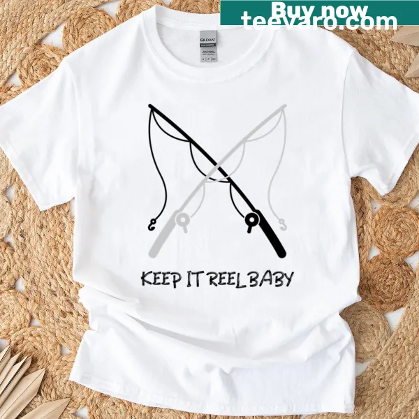 Fishing-themed t-shirt with playful pun about fishing