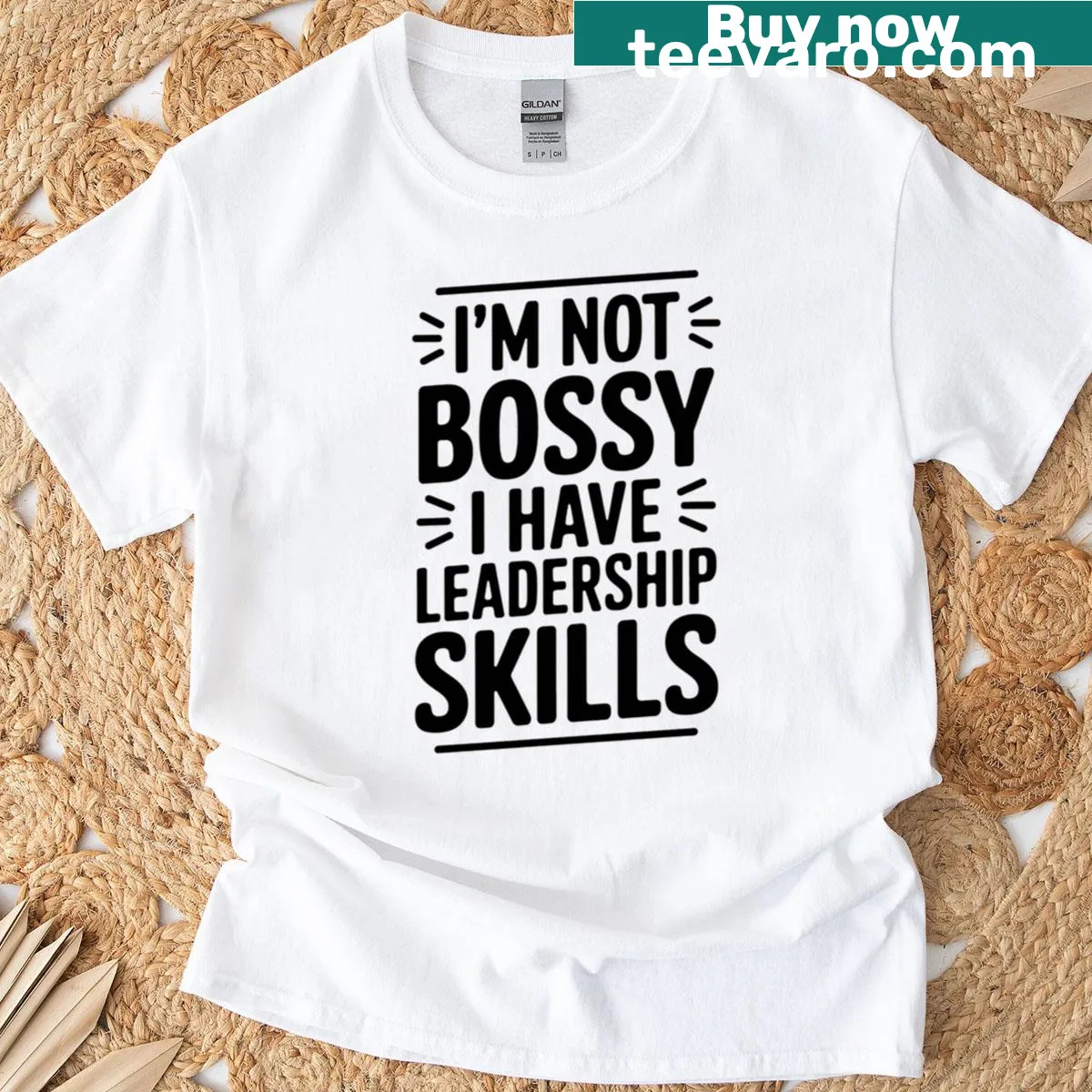 Humorous T-shirt with the quote on leadership skills. — on a men's t-shirt