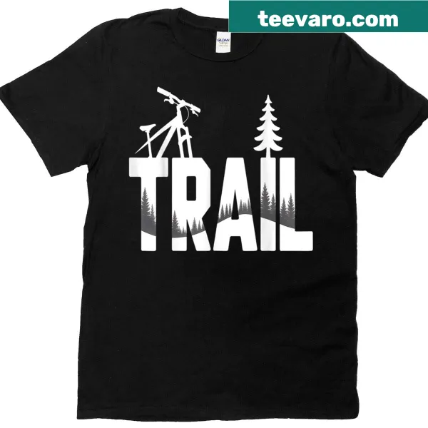 Mountain biking heartbeat graphic T-shirt