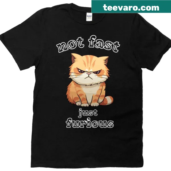 Funny t-shirt expressing love for cats with a humorous twist