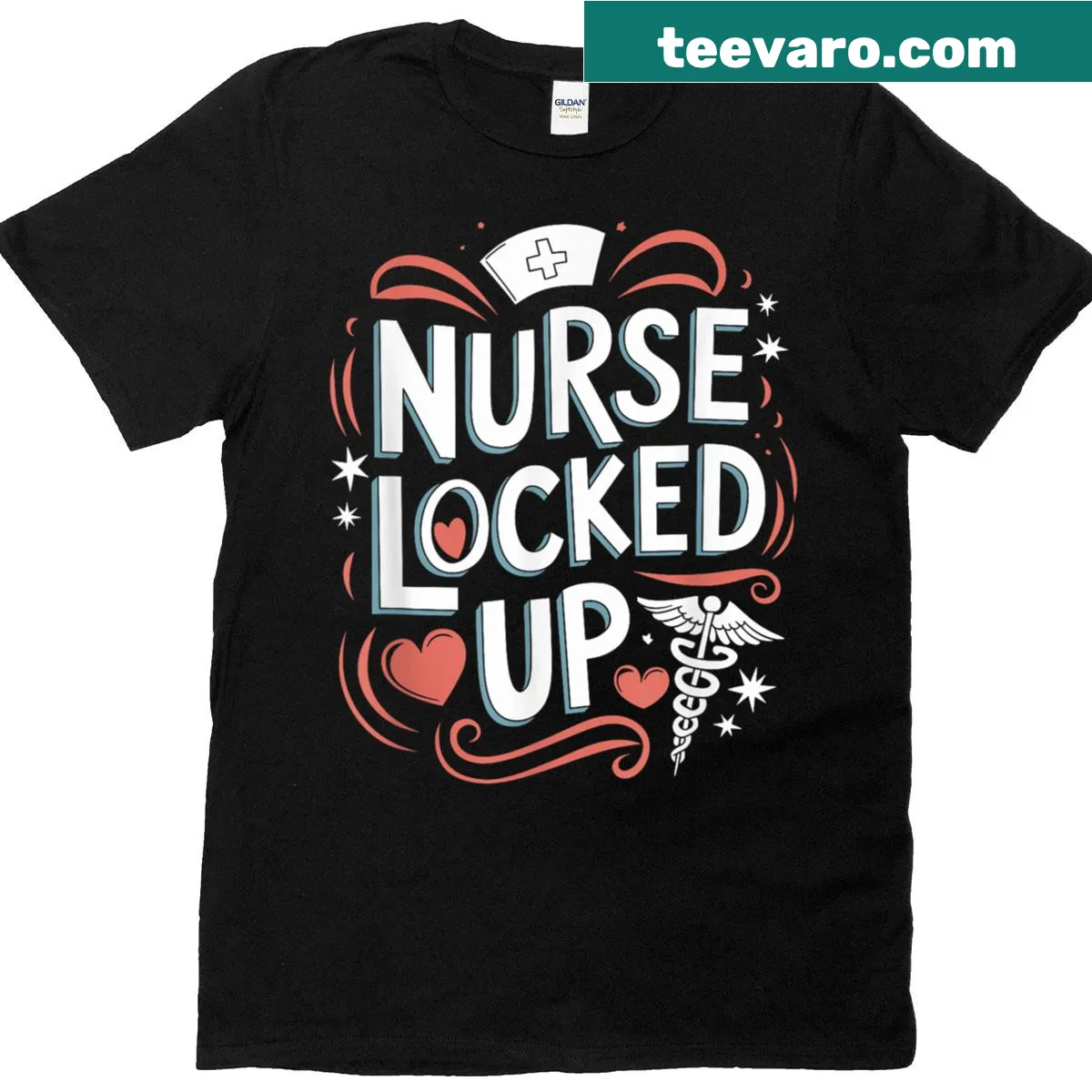 Nursing-themed t-shirt showcasing correctional nursing humor — on a men's t-shirt
