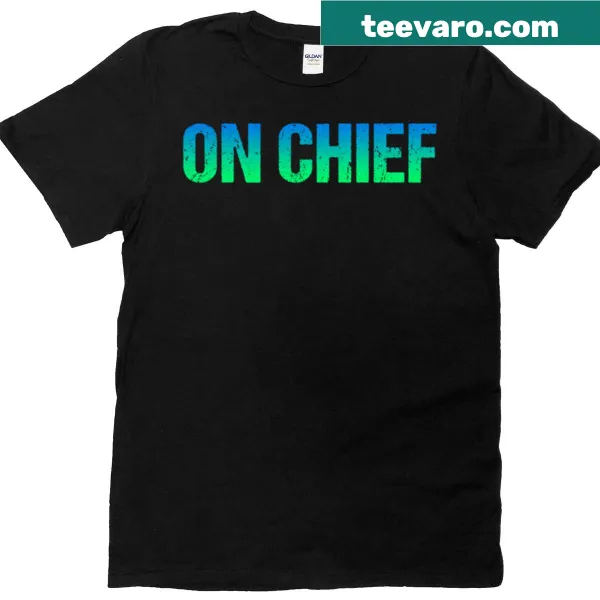 On Chief graphic t-shirt with clean text design