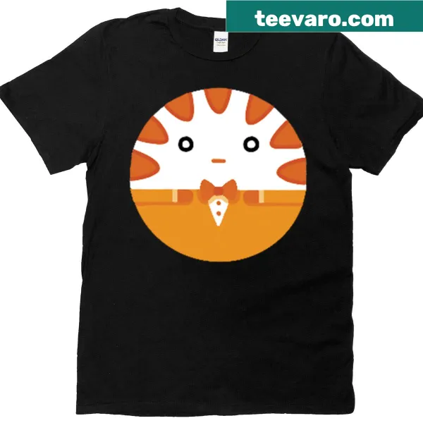 Oversized T-shirt with cartoon graphic of a peppermint butler