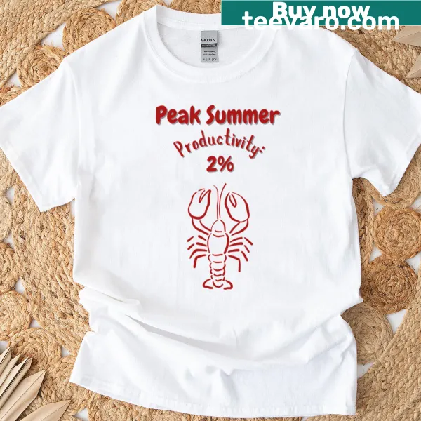 Funny summer productivity t-shirt with a cozy graphic