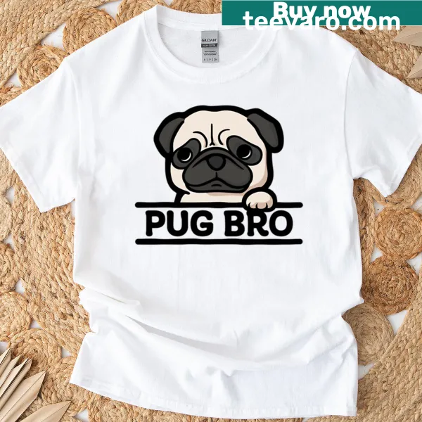 Funny pug lover t-shirt with cute graphic