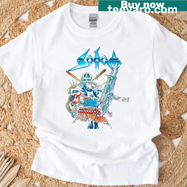 Vintage-style T-shirt with humorous graphic for rock band fans