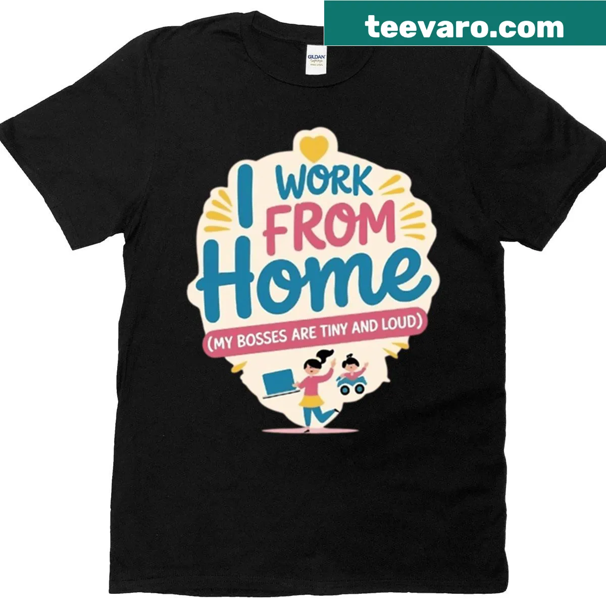 T-shirt celebrating Stay At Home Mom life with relatable text — on a men's t-shirt