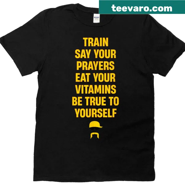 Motivational fitness T-shirt with inspirational text