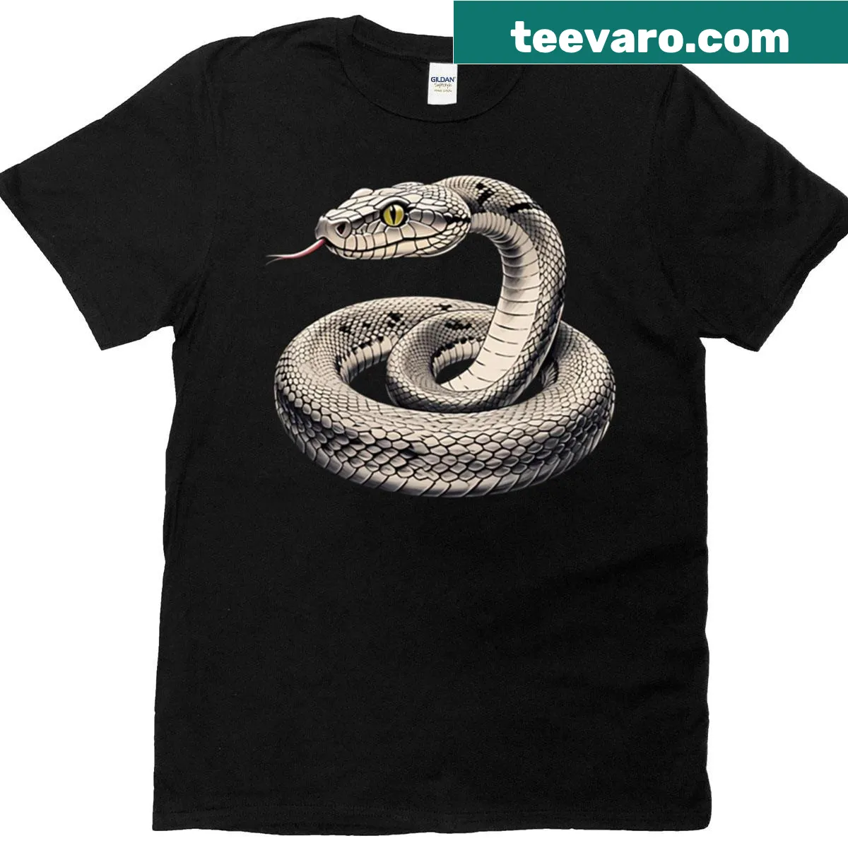 Whimsical oversized t-shirt featuring a playful snake graphic — on a men's t-shirt
