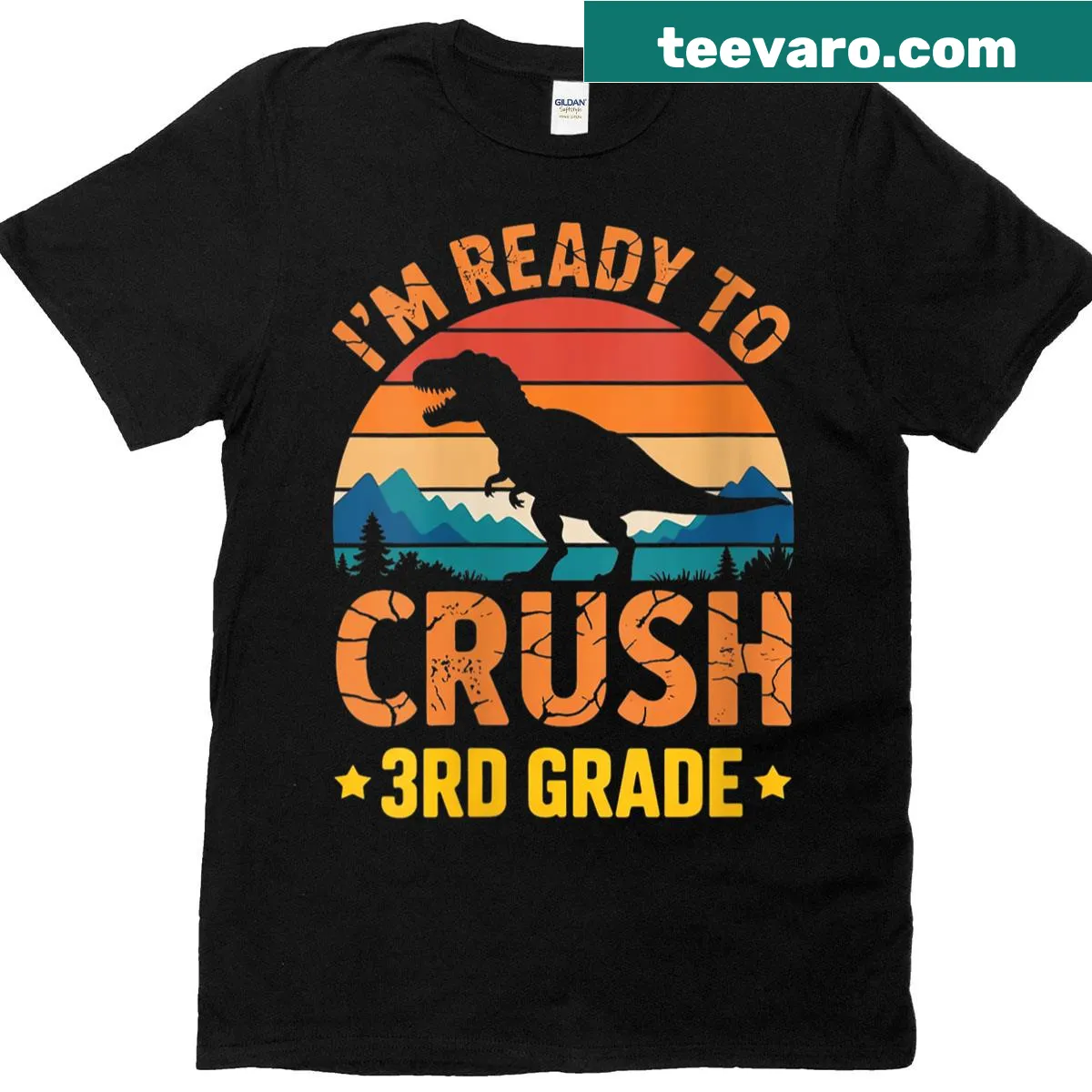 T-shirt for girls with the phrase Im Ready To Crush Dinosaur Boys. — on a men's t-shirt