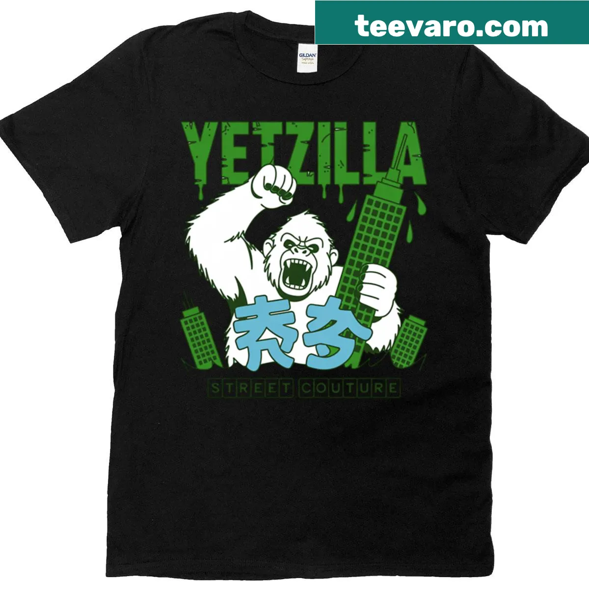 Funny t-shirt featuring a Yeti mashup design for cryptid fans — on a men's t-shirt