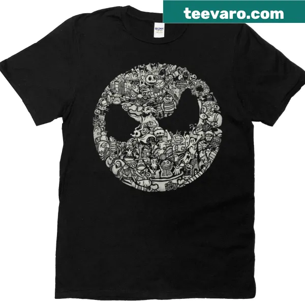 Abstract t-shirt with a minimal circle graphic and humorous text