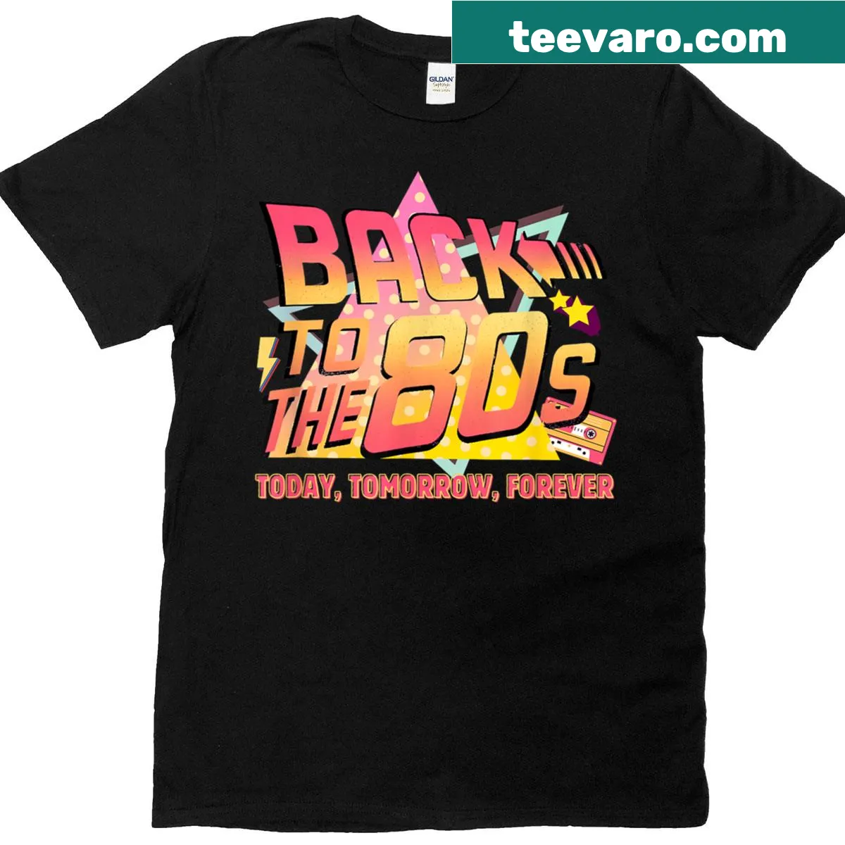 Retro Halloween shirt inspired by the 1980s with classic graphics — on a men's t-shirt